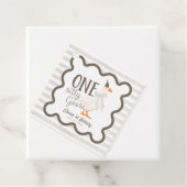 One Silly Goose Beige Bow 1st Birthday フェイバータグ (インサイチュ)