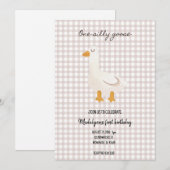 one silly goose birthday invitation 招待状 (正面/裏面)