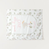 One Silly Goose Birthday Personalized Banner  タペストリー (正面(横))