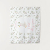 One Silly Goose Birthday Personalized Banner 1st  タペストリー (正面)