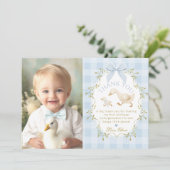 One Silly Goose Birthday Photo Thank you card 招待状 (スタンド正面)