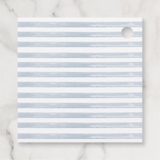 One Silly Goose Blue Bow 1st Birthday フェイバータグ (裏面)