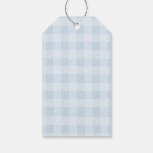 One Silly Goose Blue Gingham Thank you ギフトタグ (裏面)