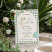 One Silly Goose Boy 1st Birthday Green 招待状