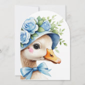 One Silly Goose Boy 1st Birthday Invitation 招待状 (裏面)