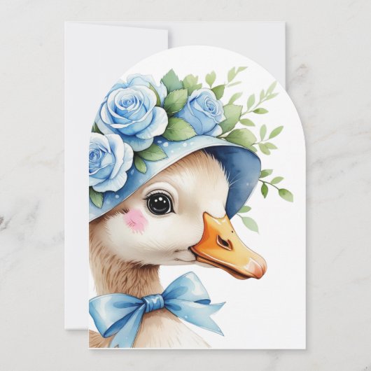 One Silly Goose Boy 1st Birthday Invitation 招待状 (裏面)