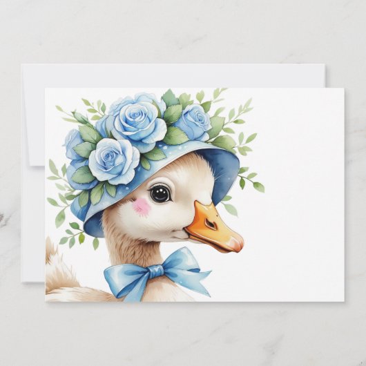 One Silly Goose Boy 1st Birthday Invitation 招待状 (裏面)