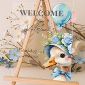 One Silly Goose Boy Birthday アクリルサイン