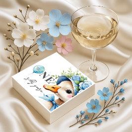 One Silly Goose Boy Birthday スタンダードカクテルナプキン