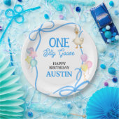 One Silly Goose Boys First Birthday ペーパープレート (パーティー)