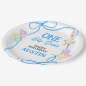 One Silly Goose Boys First Birthday ペーパープレート (アングル)