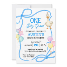 One Silly Goose Boys First Birthday