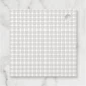 One Silly Goose Brown Bow 1st Birthday フェイバータグ (裏面)