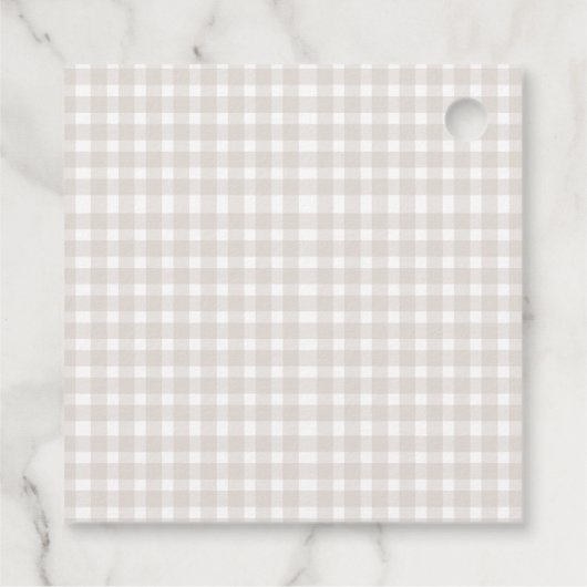 One Silly Goose Brown Bow 1st Birthday フェイバータグ (裏面)