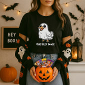 One Silly Goose Cute Halloween Shirt; Ghost Goose Tシャツ