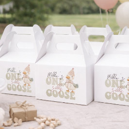 One Silly Goose Favor Box – First Birthday Goose P フェイバーボックス
