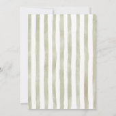 One Silly Goose First Birthday Green Invitation 招待状 (裏面)