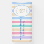 One Silly Goose First Birthday High Chair Banner 横断幕 (縦)