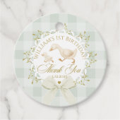 One Silly Goose Gender neutral Sage Birthday フェイバータグ (正面)