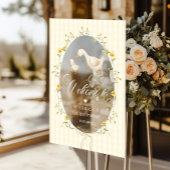 One Silly Goose Gingham 1st Birthday Welcome アクリルサイン