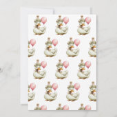 One Silly Goose Girl 1st Birthday  招待状 (裏面)