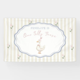 One Silly Goose Girl 1st Birthday 横断幕