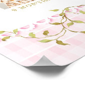 One Silly Goose Girl 1st Birthday Photo Milestone ポスター (角)