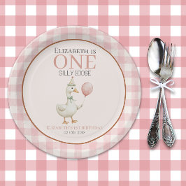 One Silly Goose Girl's Birthday 1st Party ペーパープレート