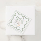 One Silly Goose Green Bow 1st Birthday フェイバータグ (インサイチュ)