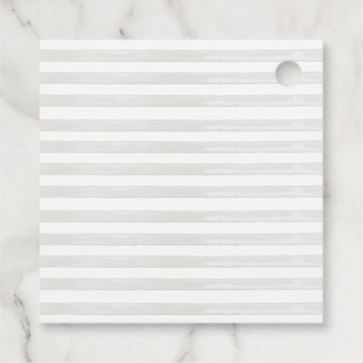 One Silly Goose Green Bow 1st Birthday フェイバータグ (裏面)