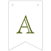 One Silly Goose Green Gingham Baby First Birthday バンティングフラッグ (第3の旗)