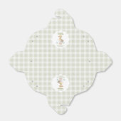 One Silly Goose Green Gingham Baby First Birthday フェイバーボックス (折り畳みなし)