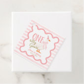 One Silly Goose Pink Bow 1st Birthday フェイバータグ (インサイチュ)