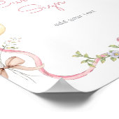 One Silly Goose Pink Bow Custom ポスター (角)