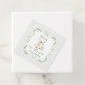 One Silly Goose Pink Bow Floral 1st Birthday フェイバータグ (インサイチュ)