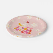 One Silly Goose Pink Festive Kids' Birthday Party  ペーパープレート (アングル)