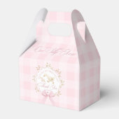 One Silly Goose Pink Gingham 1st Birthday フェイバーボックス (裏面サイド)