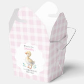 One Silly Goose Pink Gingham Girl First Birthday フェイバーボックス (見開き)