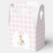 One Silly Goose Pink Gingham Girl First Birthday フェイバーボックス (オープン)
