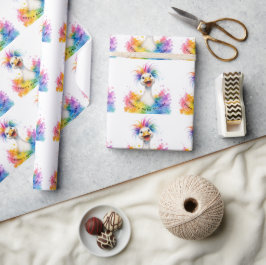 One Silly Goose Rainbow Baby Shower ラッピングペーパー