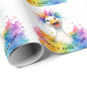 One Silly Goose Rainbow Baby Shower ラッピングペーパー (ロールコーナー)
