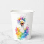 One Silly Goose Rainbow Baby Shower 紙コップ (裏面)