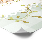 One Silly Goose Sage 1st Birthday Photo Milestone ポスター (角)