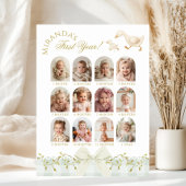 One Silly Goose Sage 1st Birthday Photo Milestone ポスター