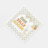 One Silly Goose Spring Birthday スタンダードランチョンナプキン (角)