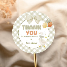 One Silly Goose Spring Birthday ラウンドシール