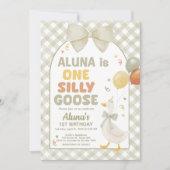 One Silly Goose Spring Birthday 招待状 (正面)