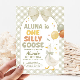 One Silly Goose Spring Birthday 招待状