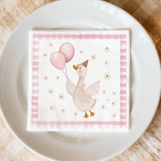 One Silly Goose Spring Party Farm First Birthday スタンダードカクテルナプキン
