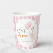 One Silly Goose Spring Party Farm First Birthday 紙コップ (裏面)
